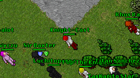 Knight-Cast on screen