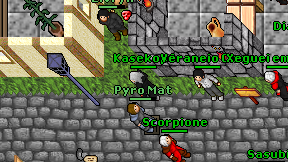 Pyro Mat on screen