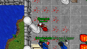 Queze on screen