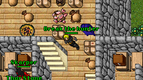 Break the hunter on screen