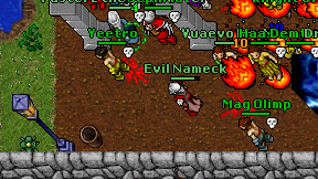 Evil Nameck on screen
