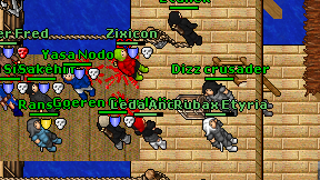 Dizz crusader on screen