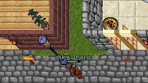 Sky Draco on screen