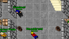 Headdruid on screen