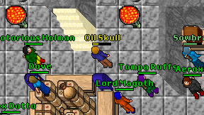 Oil Skull on screen
