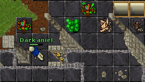 Dark aniel on screen