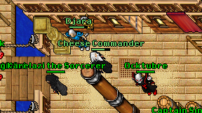 Cheese Commander on screen