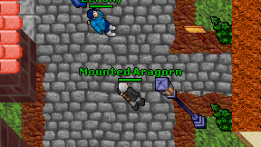 Mounted Aragorn on screen