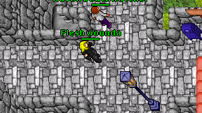 Flesh wounda on screen