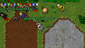 Inmaterial Arrow on screen