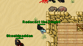 Radacast the Knight on screen