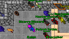 Bizarre Blizzard on screen