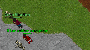 Star adder sorcerer on screen