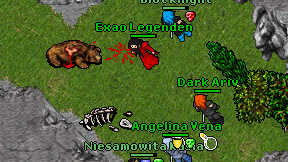 Exao Legenden on screen