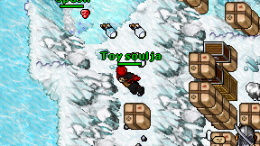 Toy soulja on screen