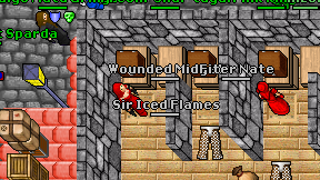 Wounded Midget on screen