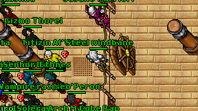 Steel windbane on screen