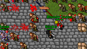 Bloody Jason on screen