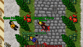 Knight'Fire on screen