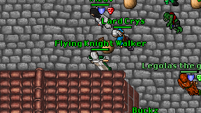 Flying Knight Walker on screen