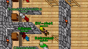 Elf-shot on screen