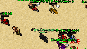Fire Deamon on screen