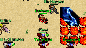 Defenos on screen