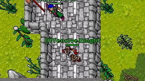 Offensive Knight on screen