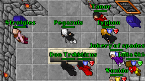 Pegazuls on screen