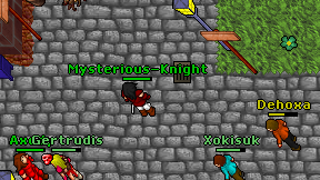 Mysterious-Knight on screen