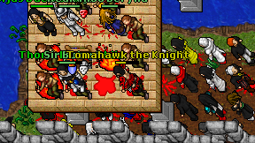 Tomahawk the Knight on screen
