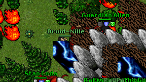 Druid-Nille on screen