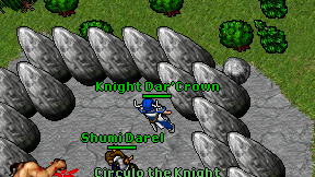 Knight Dar'Crown on screen