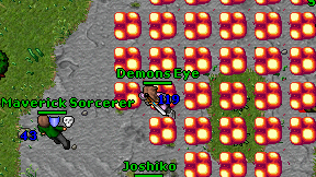 Demons Eye on screen