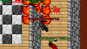Demon da Morte on screen
