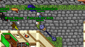 Falcon de'Ath on screen
