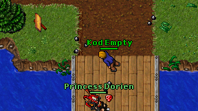 Kod Empty on screen