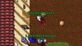Qaq Destroyer on screen