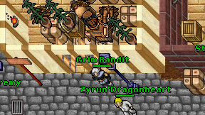 Grim Bandit on screen