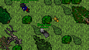Destor on screen