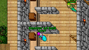 Xenter of hell on screen