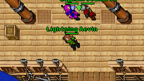 Lightning Aevin on screen