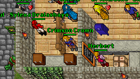 Crimson Crown on screen