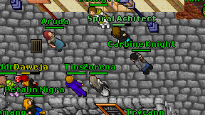 Carbine Knight on screen