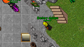 Deley down on screen