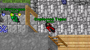 Explosion Tigus on screen