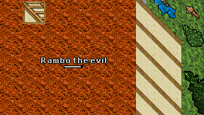 Rambo the evil on screen