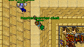 Master warrior chek on screen