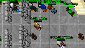 Gold tear on screen