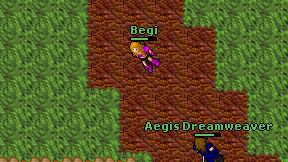 Begi on screen